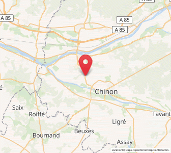 Map of Beaumont-en-Véron, Centre