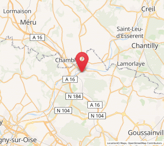 Map of Beaumont-sur-Oise, Île-de-France