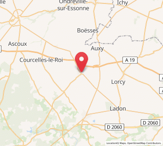 Map of Beaune-la-Rolande, Centre