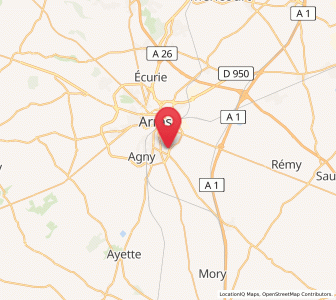 Map of Beaurains, Hauts-de-France