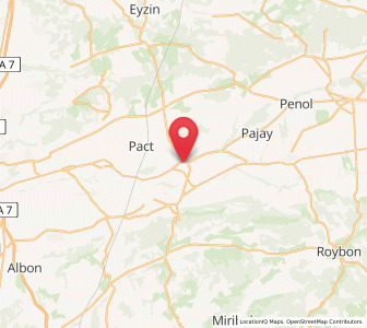 Map of Beaurepaire, Auvergne-Rhône-Alpes