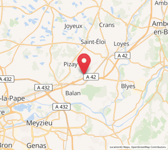 Map of Béligneux, Auvergne-Rhône-Alpes