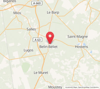 Map of Belin-Béliet, Nouvelle-Aquitaine
