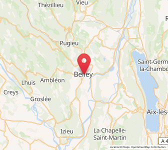 Map of Belley, Auvergne-Rhône-Alpes