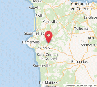 Map of Benoîtville, Normandy