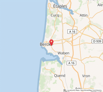 Map of Berck, Hauts-de-France