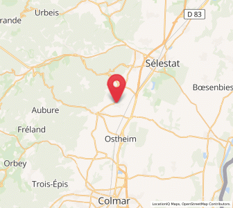 Map of Bergheim, Grand Est