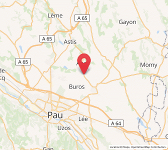 Map of Bernadets, Nouvelle-Aquitaine