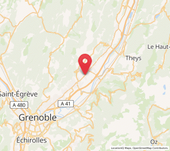Map of Bernin, Auvergne-Rhône-Alpes