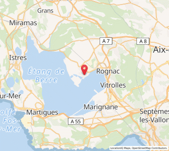 Map of Berre-l'Étang, Provence-Alpes-Côte d'Azur