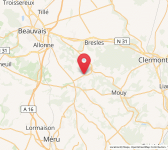 Map of Berthecourt, Hauts-de-France