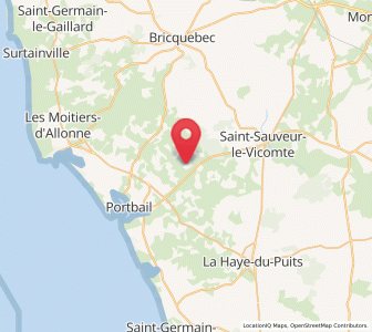 Map of Besneville, Normandy