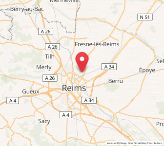 Map of Bétheny, Grand Est
