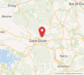 Map of Bettancourt-la-Ferrée, Grand Est