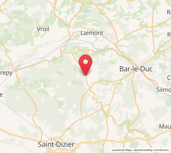 Map of Beurey-sur-Saulx, Grand Est
