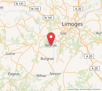 Map of Beynac, Nouvelle-Aquitaine