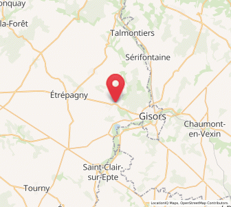 Map of Bézu-Saint-Éloi, Normandy