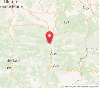 Map of Bielle, Nouvelle-Aquitaine