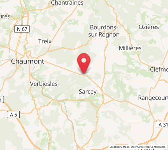 Map of Biesles, Grand Est