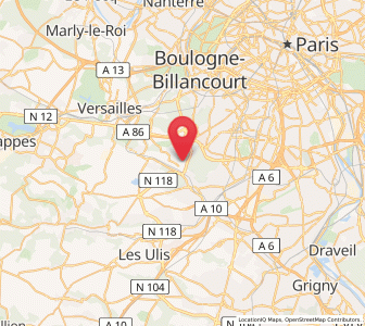 Map of Bièvres, Île-de-France