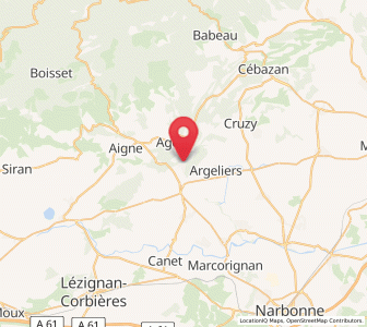 Map of Bize-Minervois, Occitanie