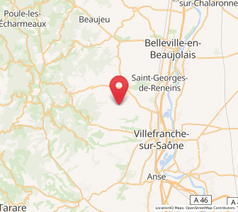 Map of Blacé, Auvergne-Rhône-Alpes