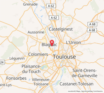 Map of Blagnac, Occitanie