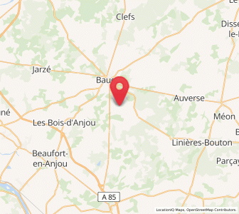 Map of Bocé, Pays de la Loire
