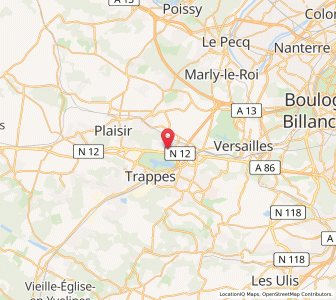 Map of Bois-d'Arcy, Île-de-France