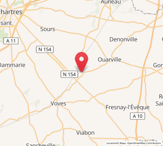 Map of Boisville-la-Saint-Père, Centre