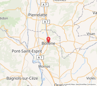 Map of Bollène, Provence-Alpes-Côte d'Azur
