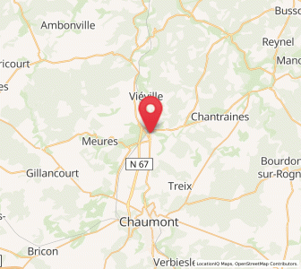 Map of Bologne, Grand Est