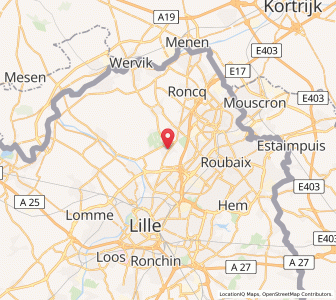 Map of Bondues, Hauts-de-France