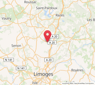 Map of Bonnac-la-Côte, Nouvelle-Aquitaine