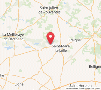 Map of Bonnoeuvre, Pays de la Loire
