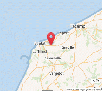 Map of Bordeaux-Saint-Clair, Normandy