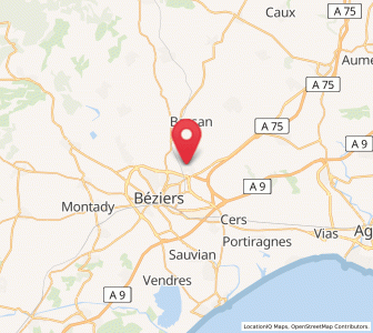 Map of Boujan-sur-Libron, Occitanie