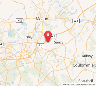 Map of Bouleurs, Île-de-France