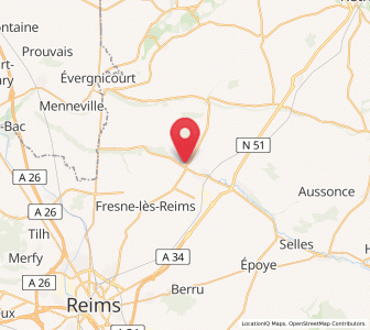Map of Boult-sur-Suippe, Grand Est