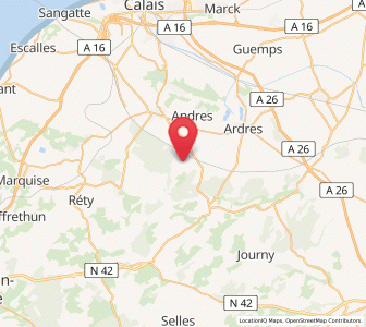 Map of Bouquehault, Hauts-de-France