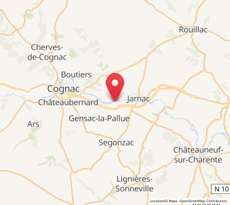 Map of Bourg-Charente, Nouvelle-Aquitaine