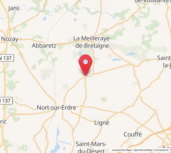 Map of Joué-sur-Erdre, Pays de la Loire