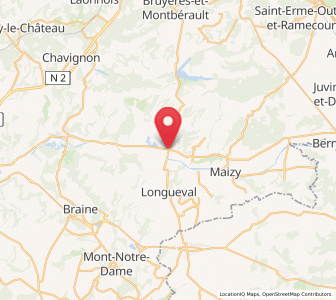 Map of Bourg-et-Comin, Hauts-de-France