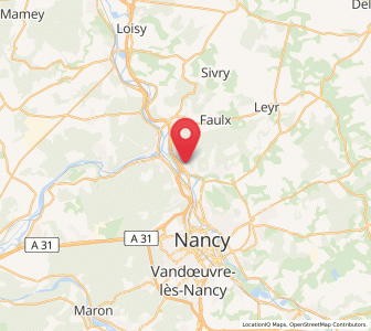 Map of Bouxières-aux-Dames, Grand Est
