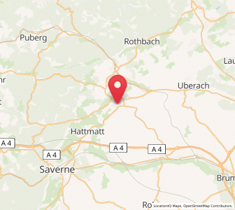 Map of Bouxwiller, Grand Est