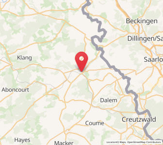 Map of Bouzonville, Grand Est