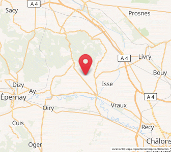Map of Bouzy, Grand Est