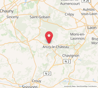 Map of Brancourt-en-Laonnois, Hauts-de-France