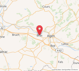 Map of Brax, Nouvelle-Aquitaine