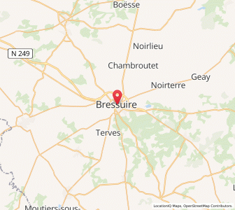 Map of Bressuire, Nouvelle-Aquitaine